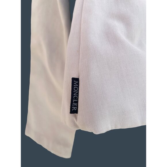 Moncler Women's Size 0 / Small S White fitted Short Jacket - Picture 15 of 16